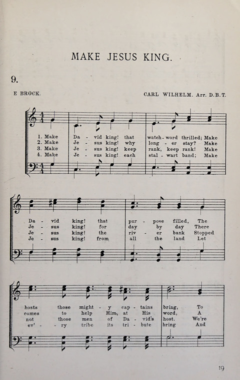 Manly Praise: A Collection of Solos, Quartets, and Choruses, for the Evangelistic Meetings, etc. page 19