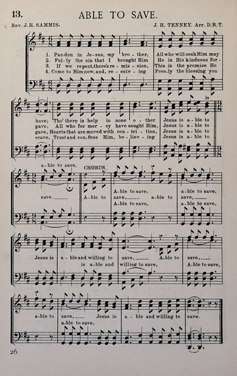 Manly Praise: A Collection of Solos, Quartets, and Choruses, for the Evangelistic Meetings, etc. page 26