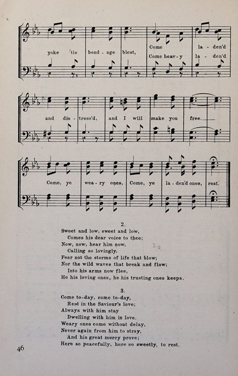 Manly Praise: A Collection of Solos, Quartets, and Choruses, for the Evangelistic Meetings, etc. page 46