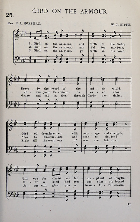Manly Praise: A Collection of Solos, Quartets, and Choruses, for the Evangelistic Meetings, etc. page 51