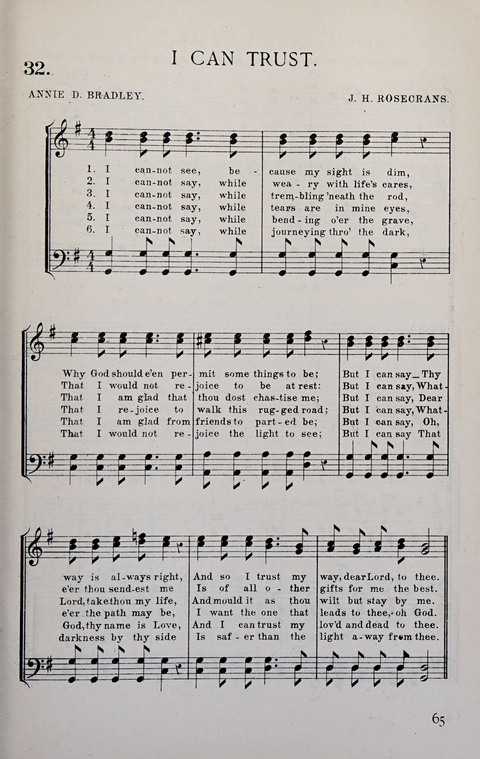 Manly Praise: A Collection of Solos, Quartets, and Choruses, for the Evangelistic Meetings, etc. page 65
