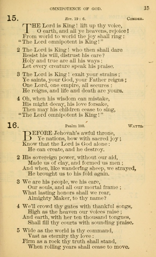 The Manual of Praise for Sabbath and Social Worship page 15