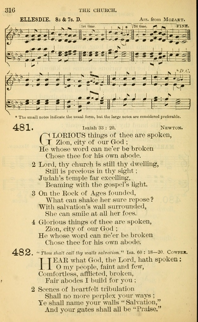 The Manual of Praise for Sabbath and Social Worship page 316