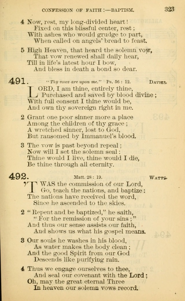 The Manual of Praise for Sabbath and Social Worship page 323