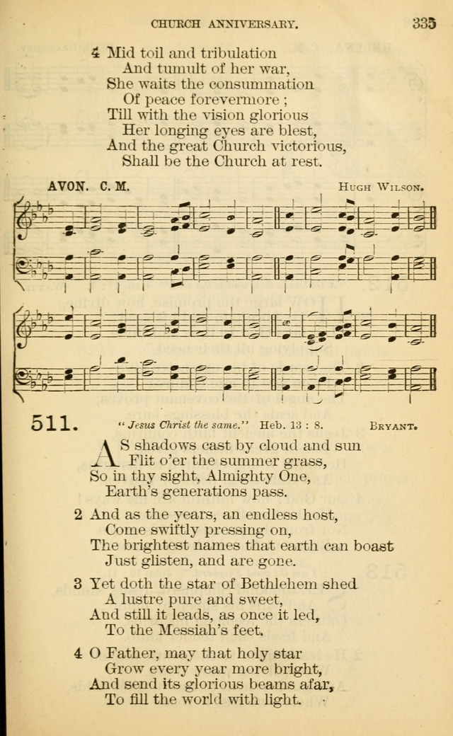 The Manual of Praise for Sabbath and Social Worship page 335