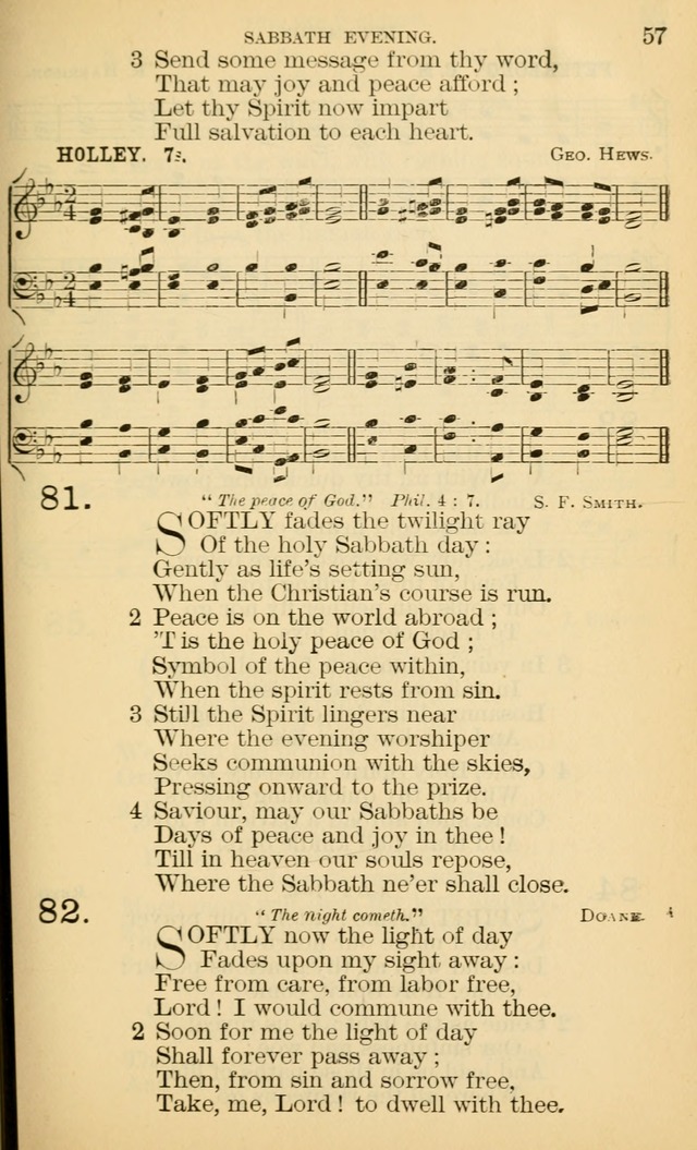 The Manual of Praise for Sabbath and Social Worship page 57