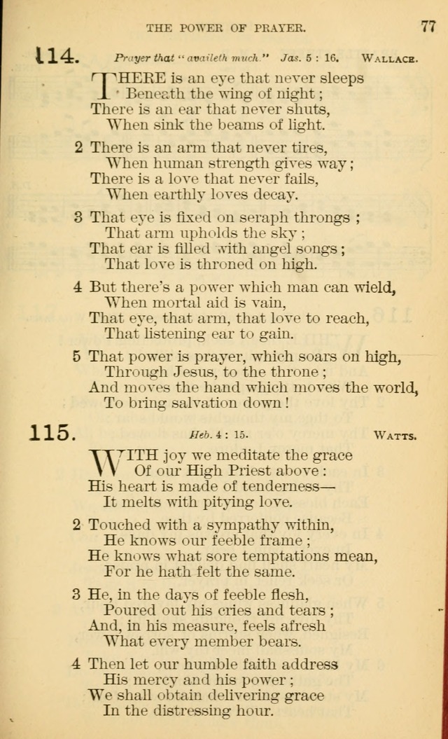 The Manual of Praise for Sabbath and Social Worship page 77