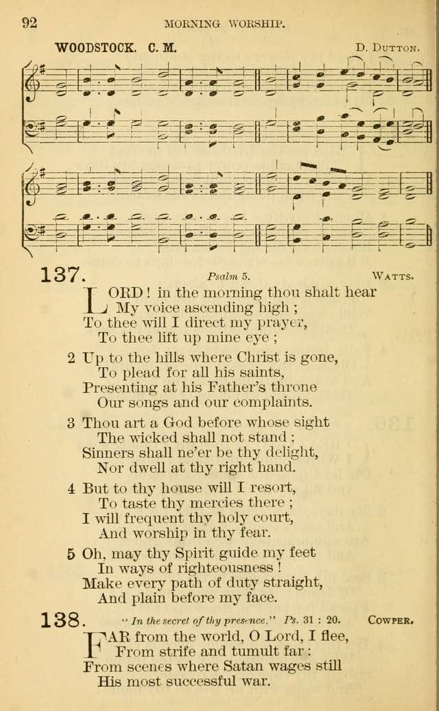 The Manual of Praise for Sabbath and Social Worship page 92
