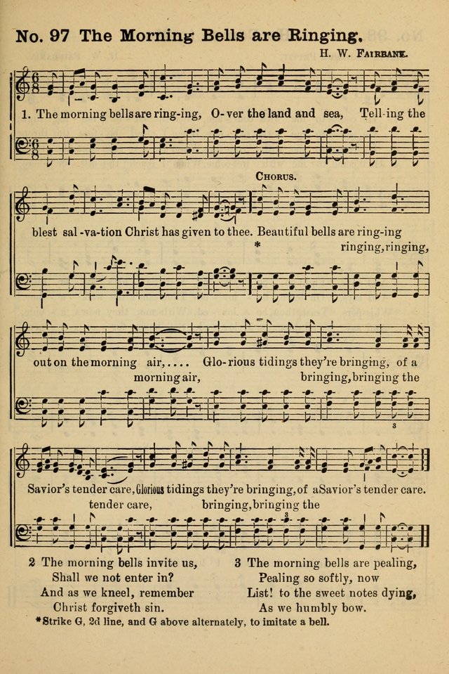 The Message in Song: for use in Sunday schools, young people's meetings,  prayer meetings, church services and special occasions 97. The morning bells  are ringing | Hymnary.org