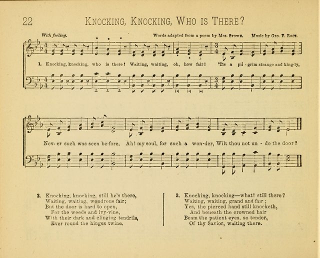 Minnetonka Songs: for Sabbath Schools, compiled especially for the Minnetonka Sabbath-School Assembly page 22