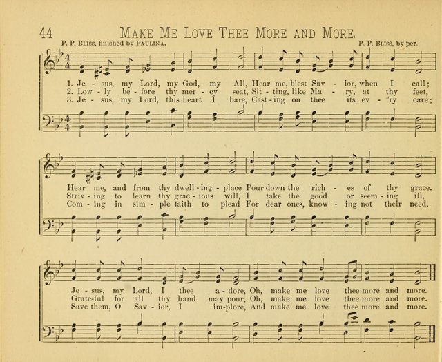 Minnetonka Songs: for Sabbath Schools, compiled especially for the Minnetonka Sabbath-School Assembly page 44