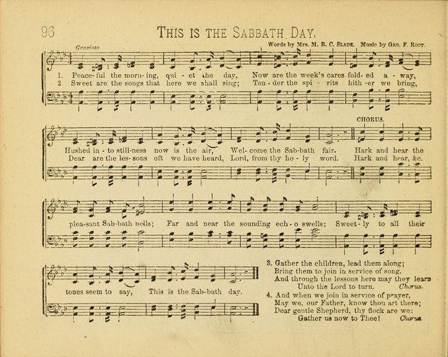 Minnetonka Songs: for Sabbath Schools, compiled especially for the Minnetonka Sabbath-School Assembly page 96