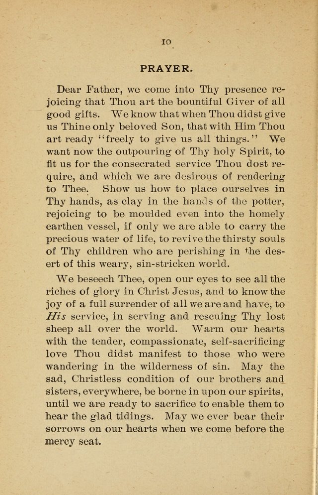Missionary Services and Hymnal: a manual for the use of the Woman