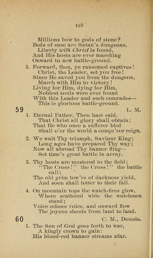 Missionary Services and Hymnal: a manual for the use of the Woman