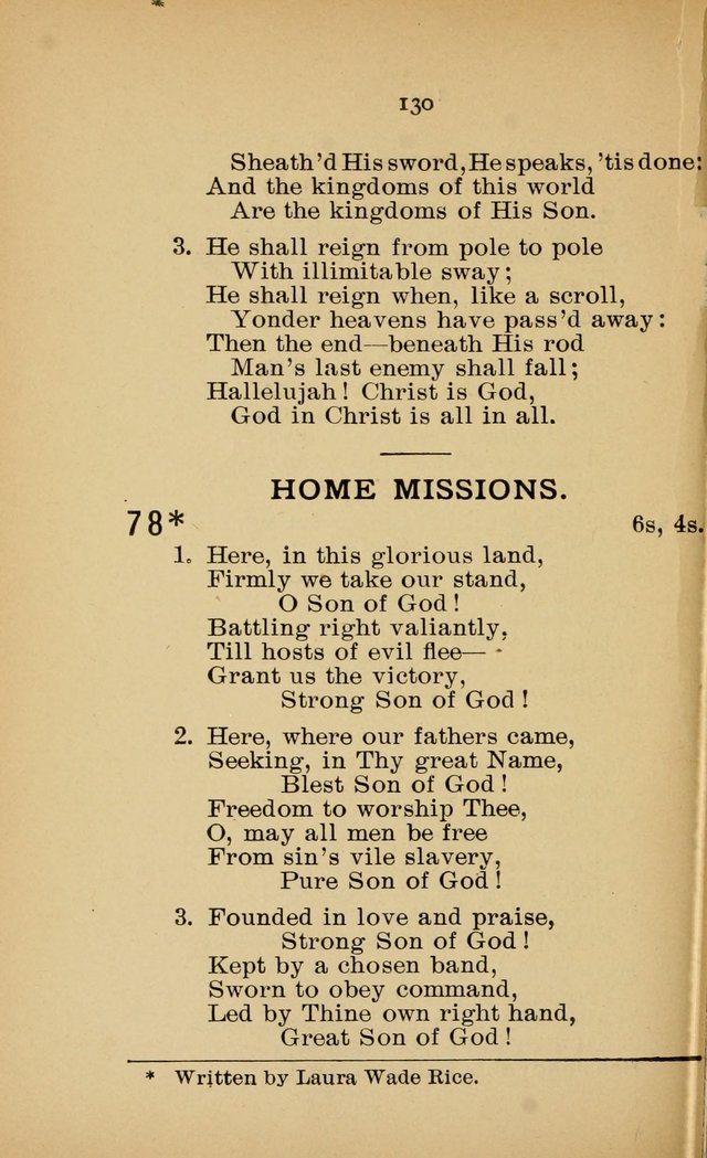 Missionary Services and Hymnal: a manual for the use of the Woman
