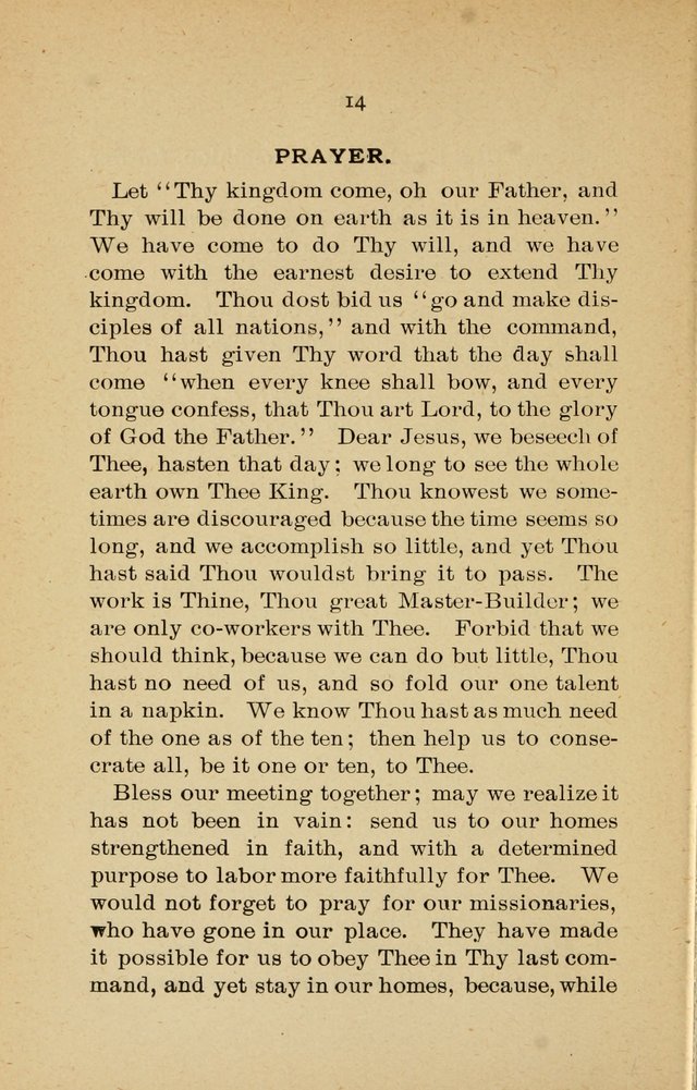 Missionary Services and Hymnal: a manual for the use of the Woman