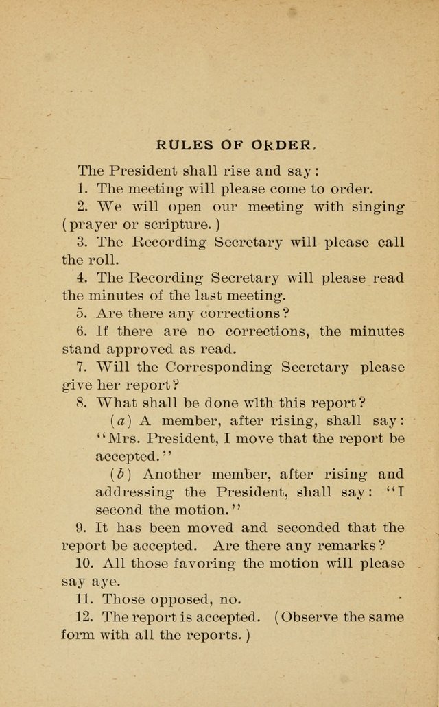 Missionary Services and Hymnal: a manual for the use of the Woman
