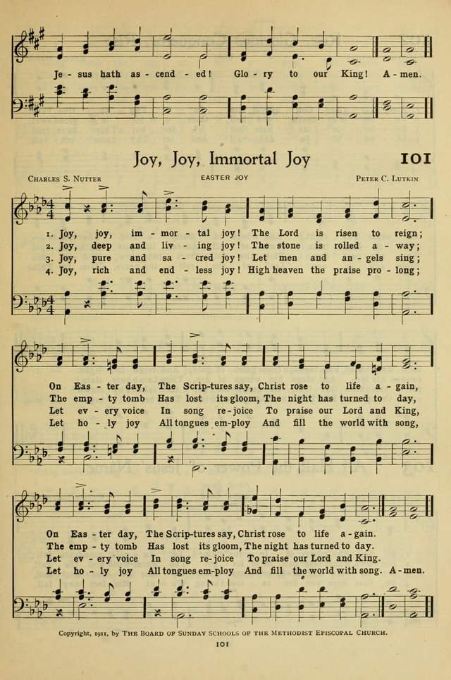 The Methodist Sunday School Hymnal page 114