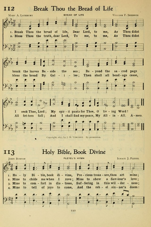The Methodist Sunday School Hymnal page 123