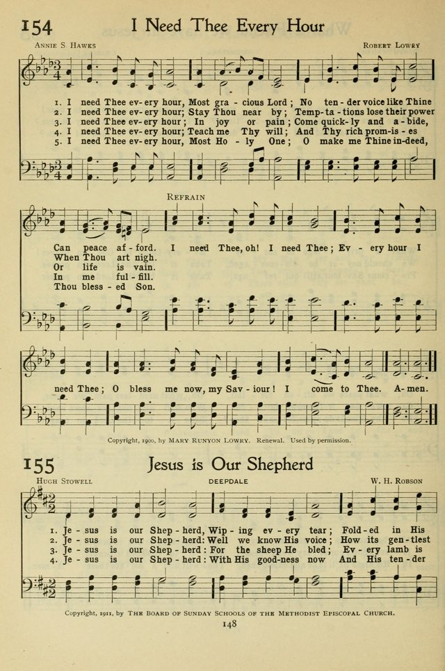 The Methodist Sunday School Hymnal page 161