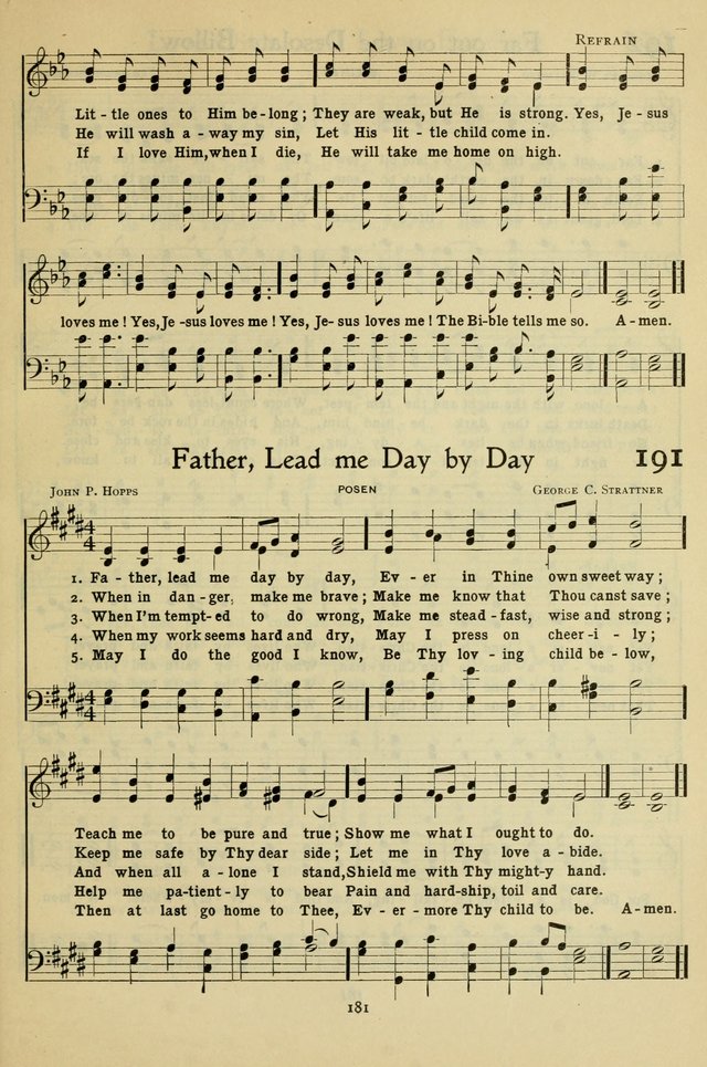 The Methodist Sunday School Hymnal page 194