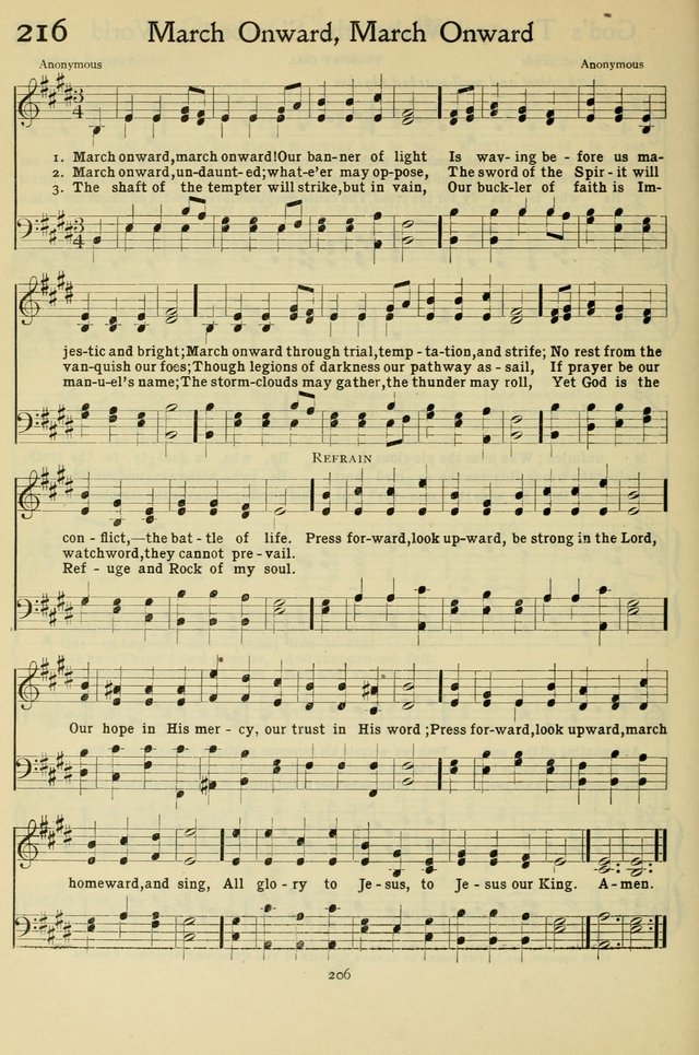 The Methodist Sunday School Hymnal page 219