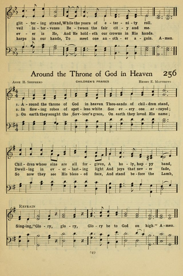 The Methodist Sunday School Hymnal page 262