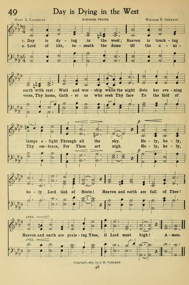 The Methodist Sunday School Hymnal page 61