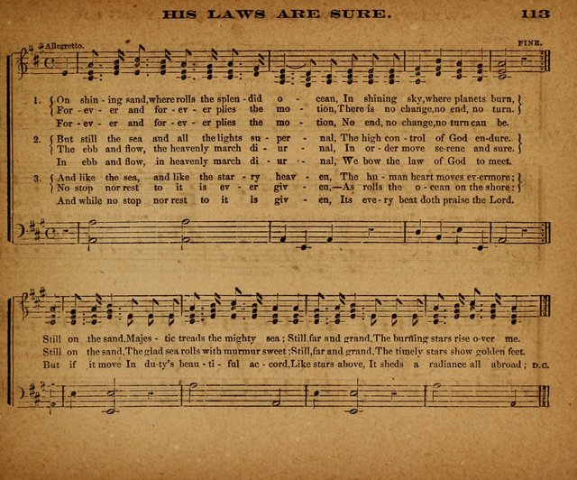 The Morning Stars Sang Together: a book of religious songs for Sunday schools and the home circle page 114