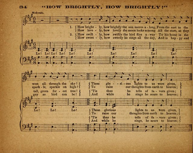 The Morning Stars Sang Together: a book of religious songs for Sunday schools and the home circle page 35