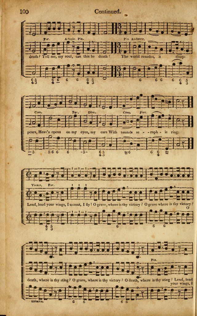 Musica Sacra: or, Springfield and Utica Collections United: consisting of Psalm and hymn tunes, anthems, and chants (2nd revised ed.) page 100