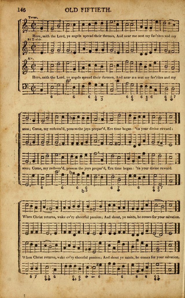 Musica Sacra: or, Springfield and Utica Collections United: consisting of Psalm and hymn tunes, anthems, and chants (2nd revised ed.) page 146