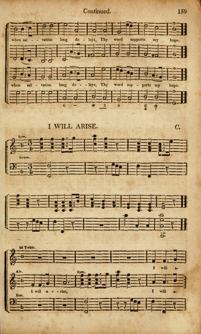 Musica Sacra: or, Springfield and Utica Collections United: consisting of Psalm and hymn tunes, anthems, and chants (2nd revised ed.) page 159