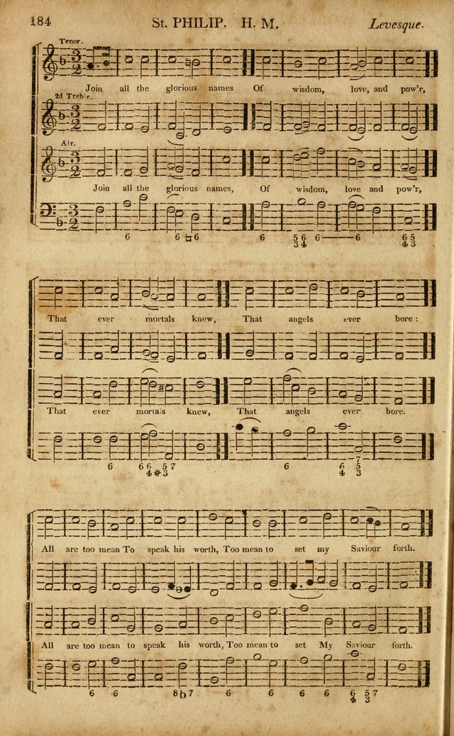 Musica Sacra: or, Springfield and Utica Collections United: consisting of Psalm and hymn tunes, anthems, and chants (2nd revised ed.) page 184