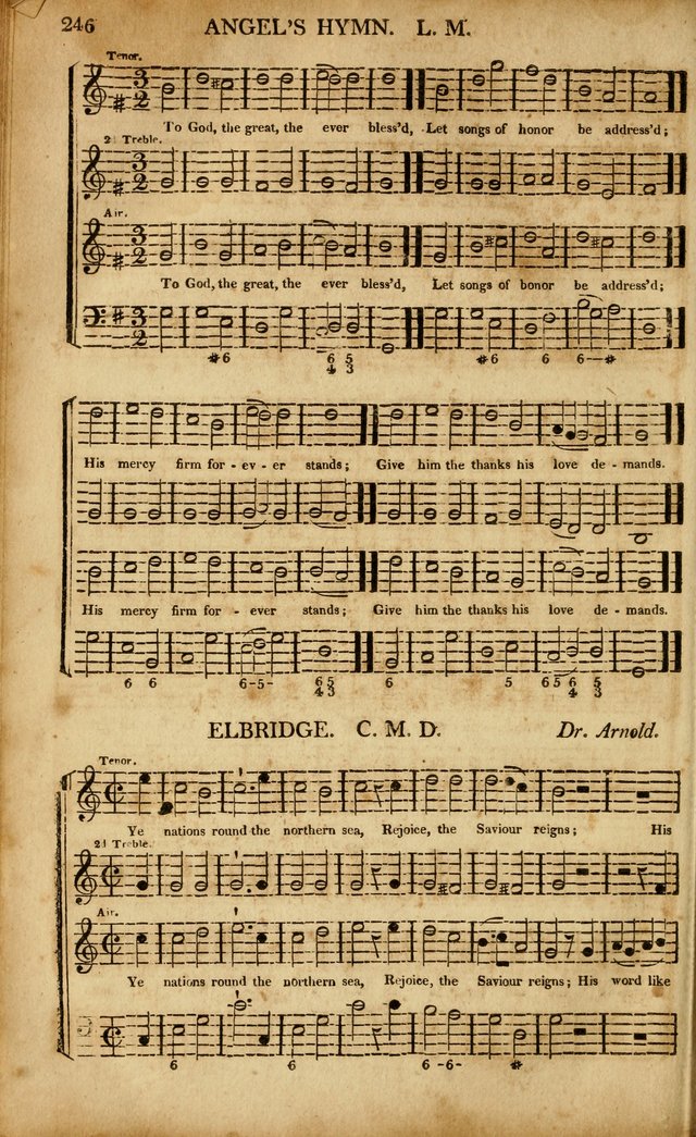 Musica Sacra: or, Springfield and Utica Collections United: consisting of Psalm and hymn tunes, anthems, and chants (2nd revised ed.) page 246