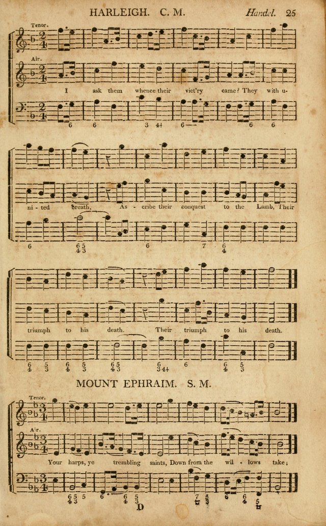 Musica Sacra: or, Springfield and Utica Collections United: consisting of Psalm and hymn tunes, anthems, and chants (2nd revised ed.) page 25