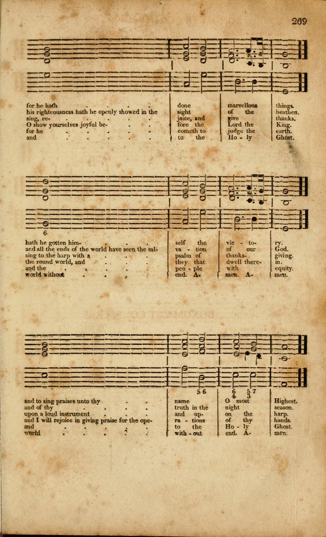 Musica Sacra: or, Springfield and Utica Collections United: consisting of Psalm and hymn tunes, anthems, and chants (2nd revised ed.) page 269