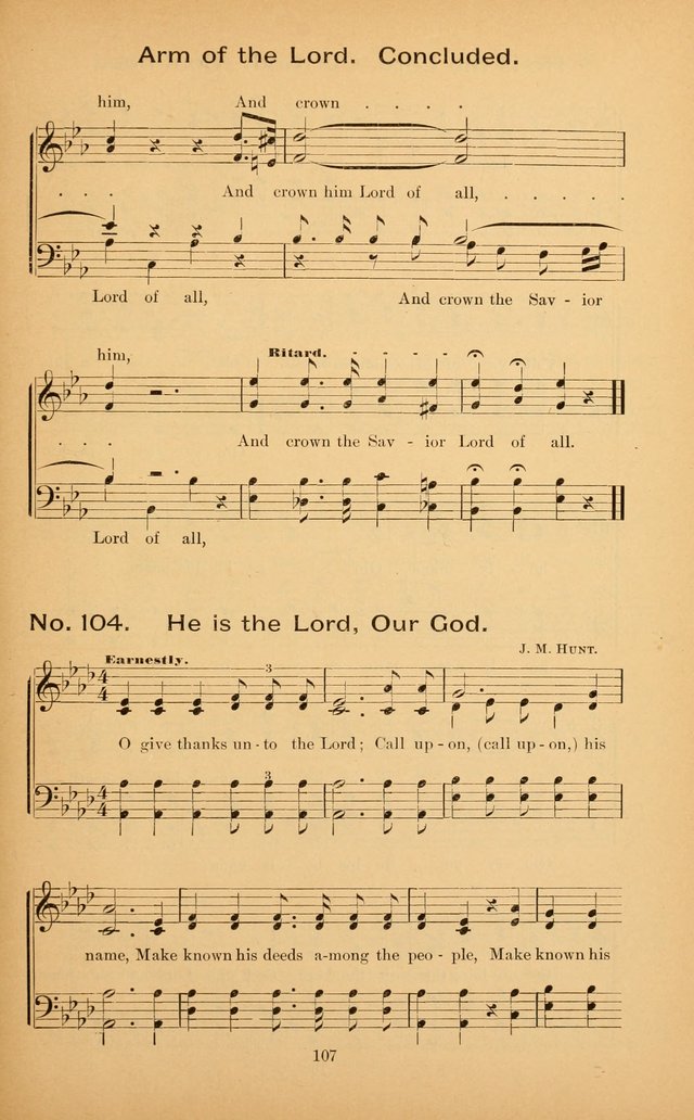 The Missionary Triumph: being a collection of Songs suitable for all kinds of Missionary Serves page 107