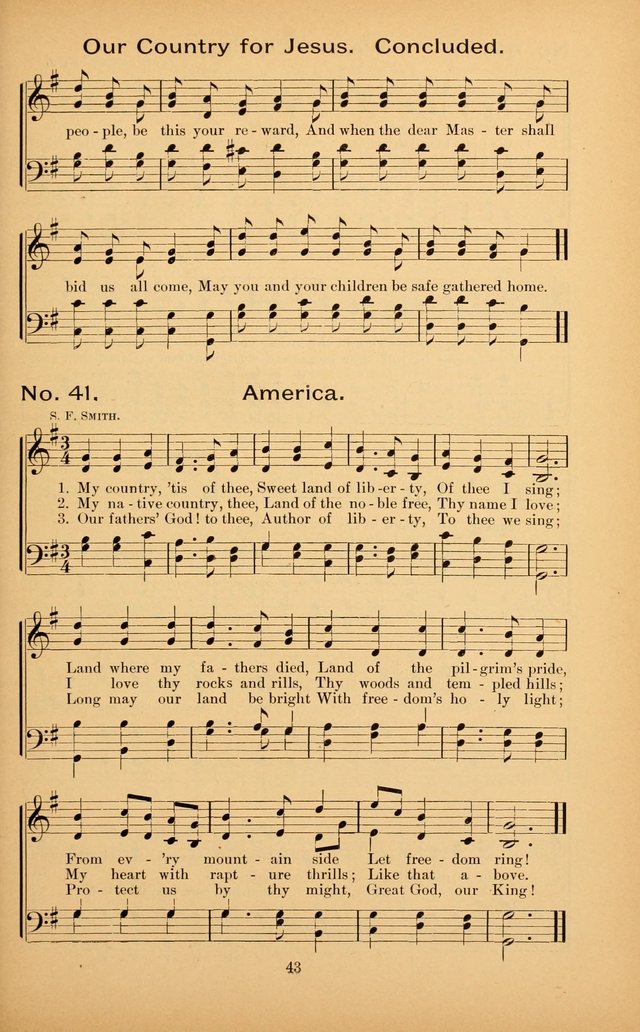 The Missionary Triumph: being a collection of Songs suitable for all kinds of Missionary Serves page 43