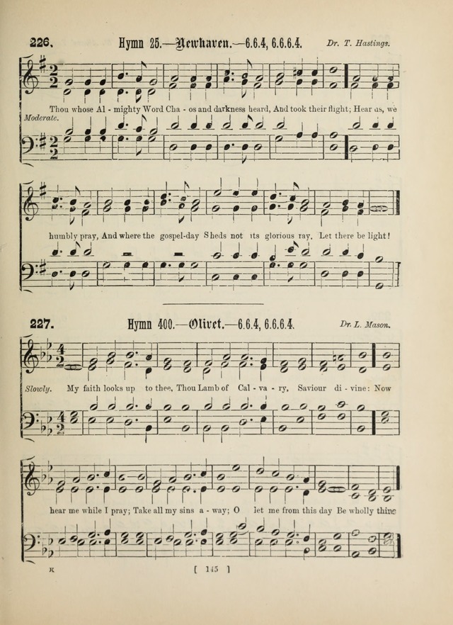 Methodist Tune Book: a collection of tunes adapted to the Methodist Hymn book page 145