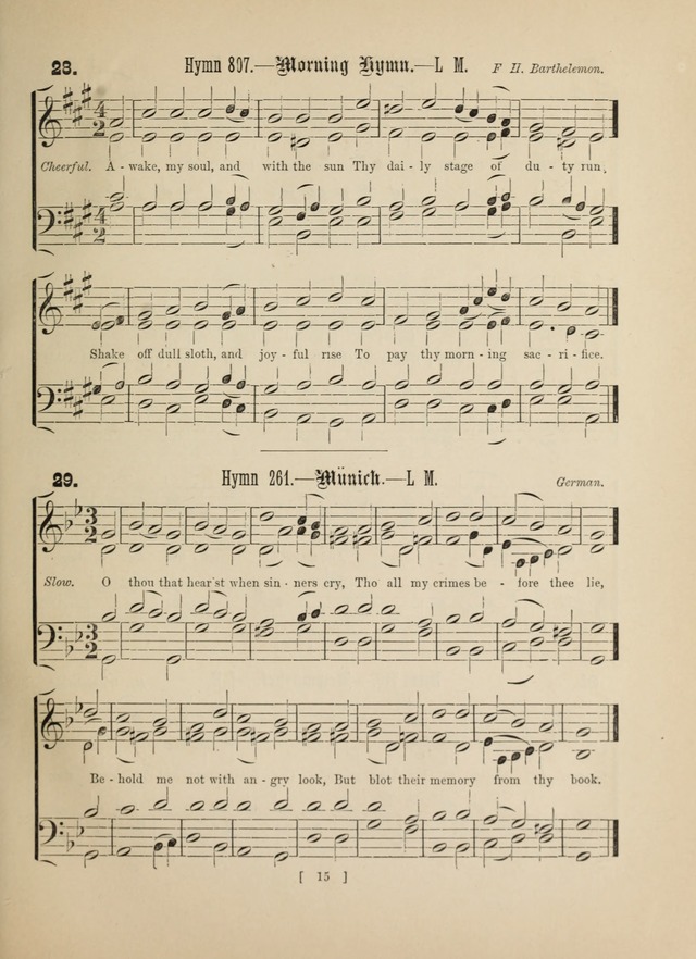Methodist Tune Book: a collection of tunes adapted to the Methodist Hymn book page 15