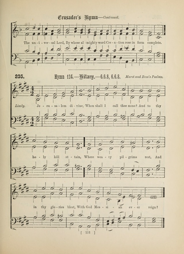 Methodist Tune Book: a collection of tunes adapted to the Methodist Hymn book page 151