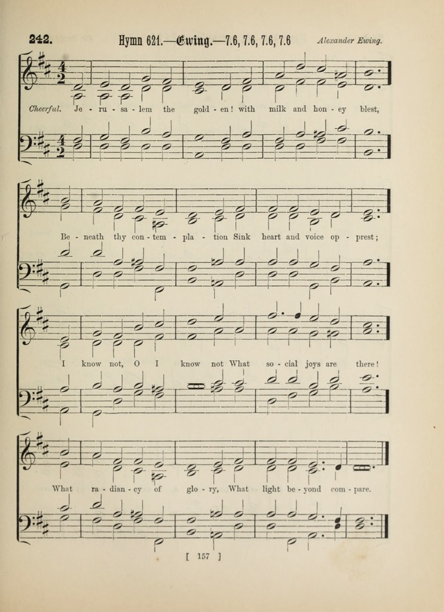 Methodist Tune Book: a collection of tunes adapted to the Methodist Hymn book page 157