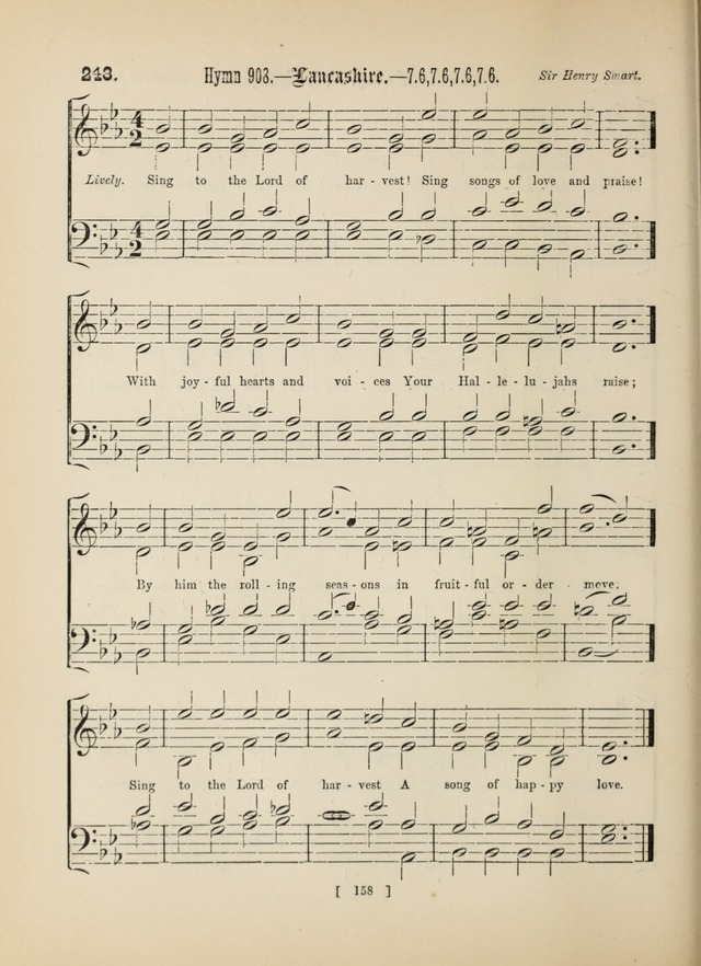 Methodist Tune Book: a collection of tunes adapted to the Methodist Hymn book page 158