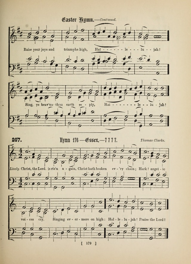 Methodist Tune Book: a collection of tunes adapted to the Methodist Hymn book page 179