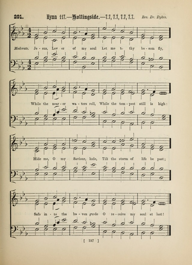 Methodist Tune Book: a collection of tunes adapted to the Methodist Hymn book page 197