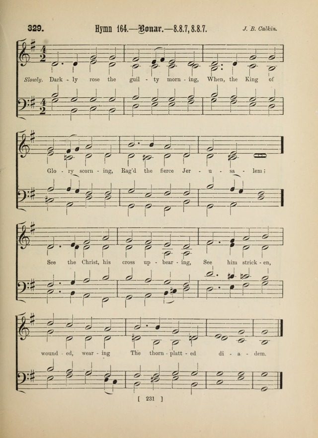 Methodist Tune Book: a collection of tunes adapted to the Methodist Hymn book page 231