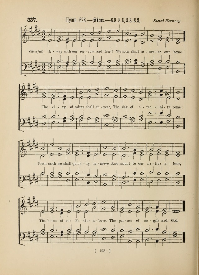 Methodist Tune Book: a collection of tunes adapted to the Methodist Hymn book page 236