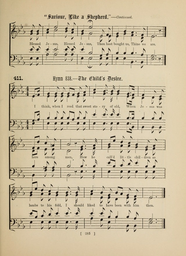 Methodist Tune Book: a collection of tunes adapted to the Methodist Hymn book page 285