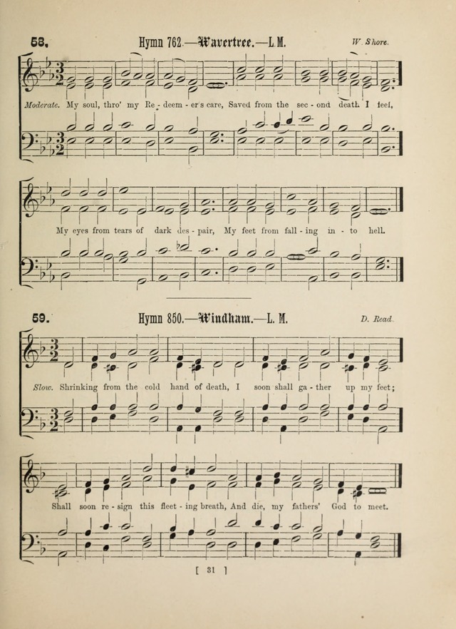 Methodist Tune Book: a collection of tunes adapted to the Methodist Hymn book page 31